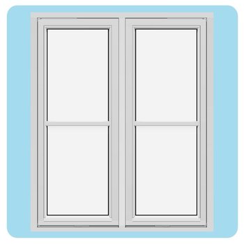 Sidesving vinduer (Med to rammer, utadslående)