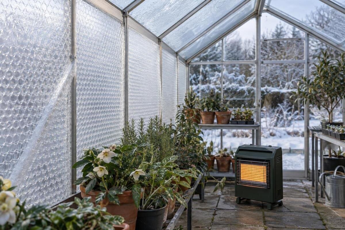 Er bobleplast nyttig som isolasjon i glassdrivhus?