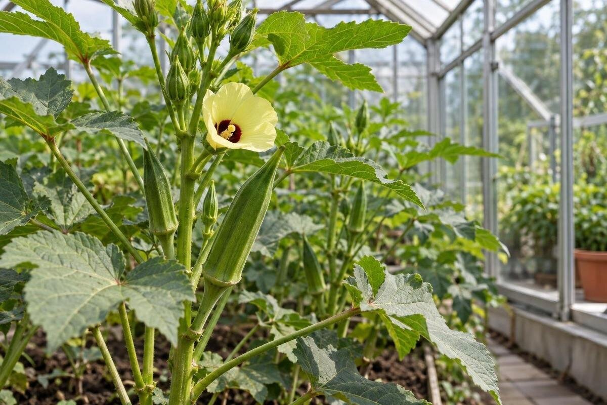 Okra i drivhus – vurder varme og sesong