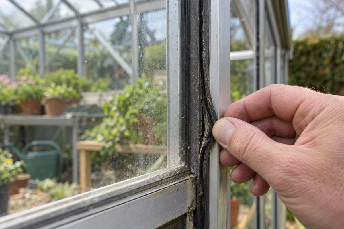Slitte tetningslister i drivhuset: Når vask ikke hjelper