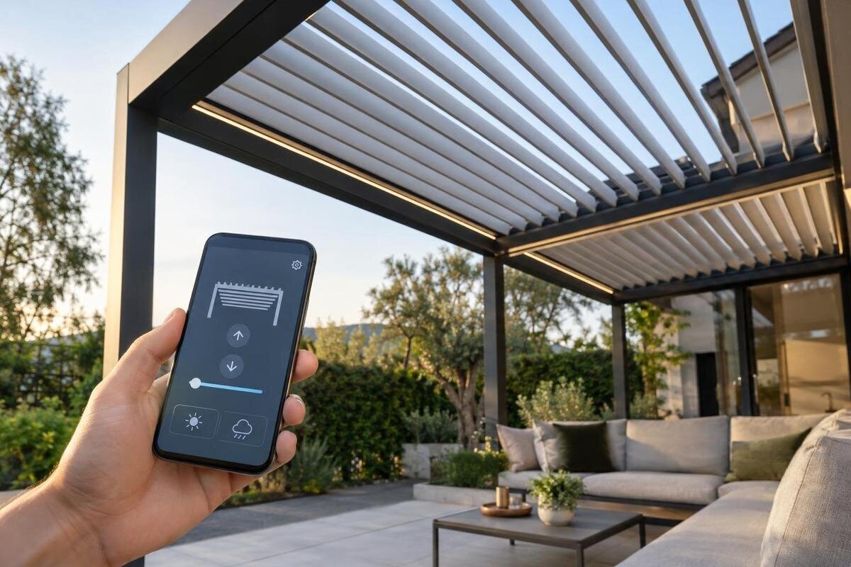 Pergola i smarthuset: sjekk kompatibiliteten først