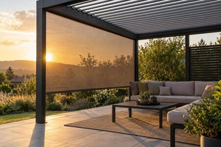 Lav kveldssol ved pergola: slik velger du side