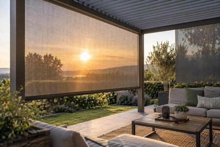 Pergola mot insekter: slik virker nett, gardiner og åpninger