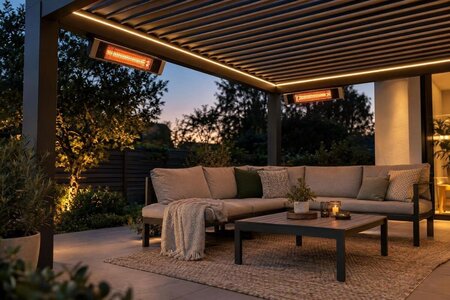 Hva koster det å varme opp sitteområdet i en pergola?