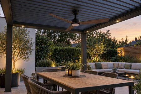 Kan en takvifte monteres under en pergola?