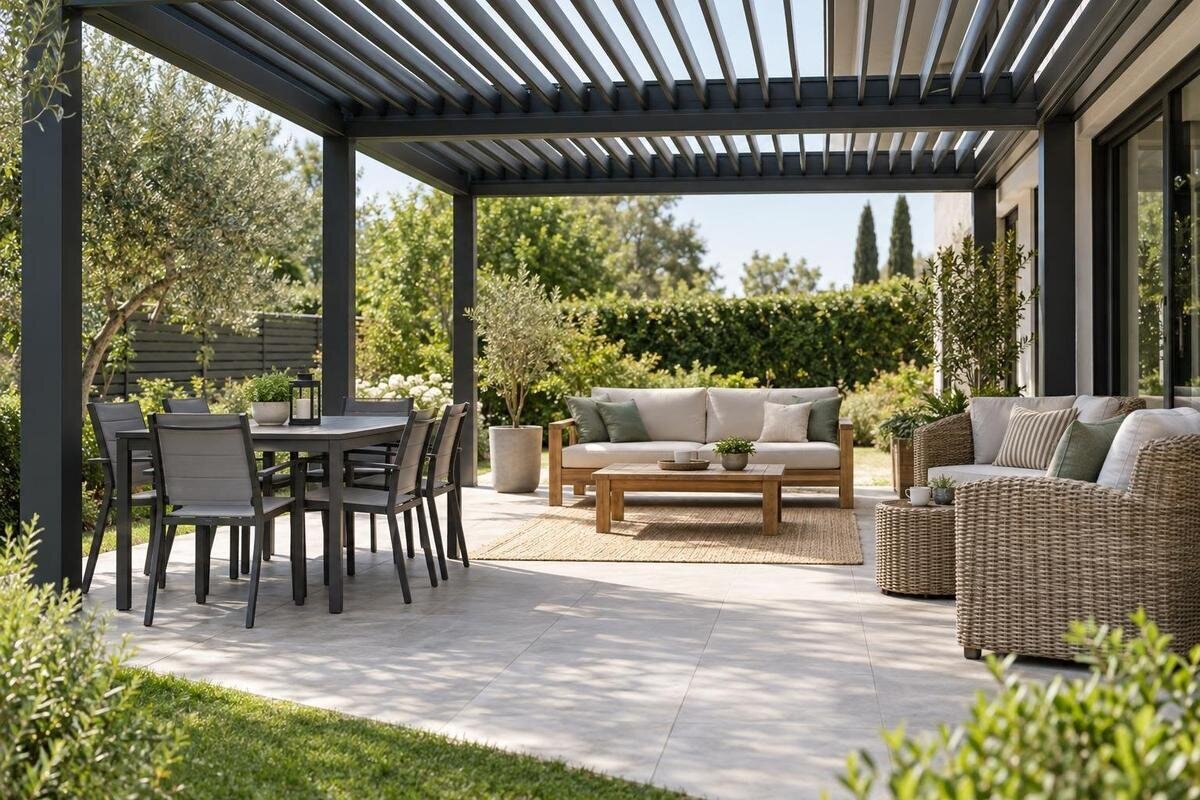 Utemøbler til pergola: velg riktig materiale