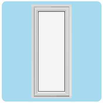 Sidesving vinduer (Med én ramme, utadslående)
