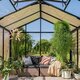 Drivhus med Accoya designdetaljer