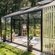 Drivhus med Accoya designdetaljer
