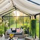 Drivhus med Accoya designdetaljer